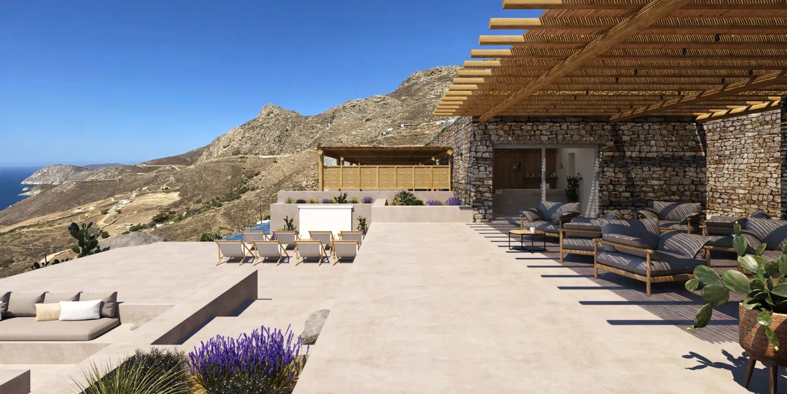 Serifos Seaview Plot with a Building License for sale. ID Se3-3096