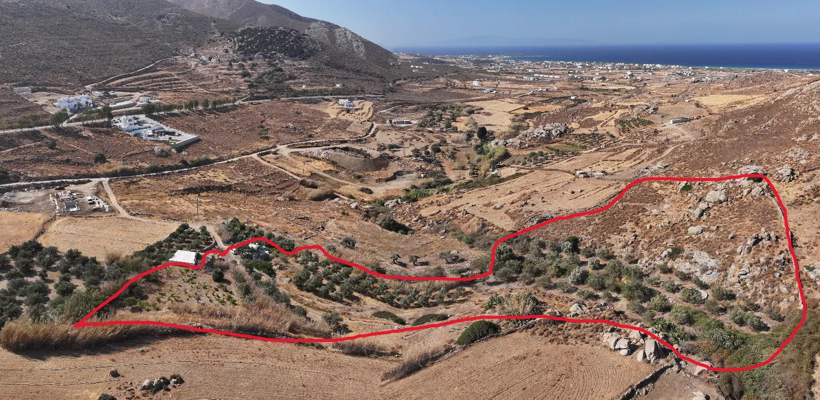 Seaview Plot for sale in Naxos. ID Na3-3145