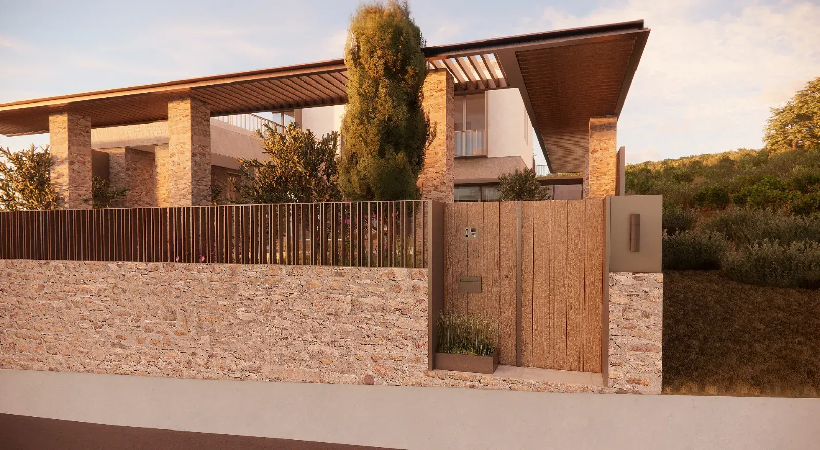 Seaview Plot with Building Permit for sale in Koumpeli. ID 03-3318